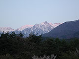 明け方、駒ケ岳SAからみた景色